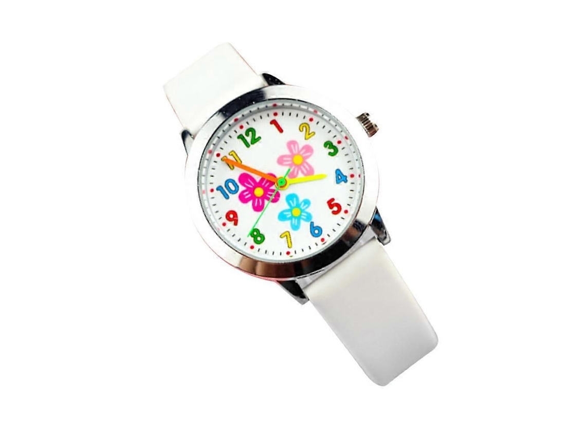 Reloj infantil con movimiento de cuarzo y estampado floral. GOKOCO