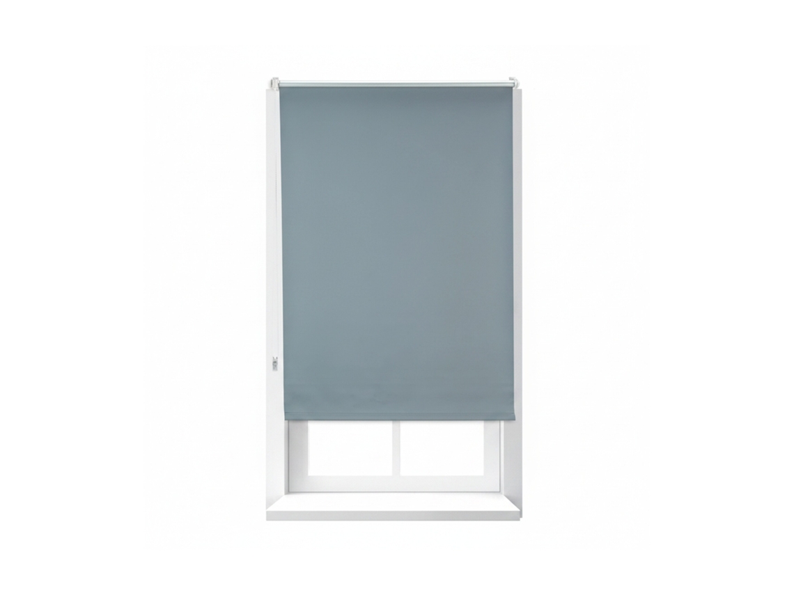 Relaxdays Estor Opaco Térmico, Sin Taladrar, Enrollable, Cadena, 1 Ud, Tela-aluminio, 70x165 Cm, 66 Cm Ancho, Gris