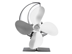 Ventilador de pared para chimenea de 4 aspas dorado
