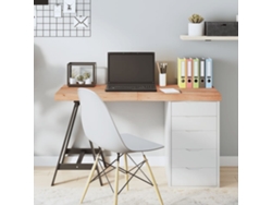 Tablero Mesa | Superficie De Mesa | Tablero De Escritorio Madera Roble Tratada Marrón Claro 120x60x(2-6) Cm Wsd97803