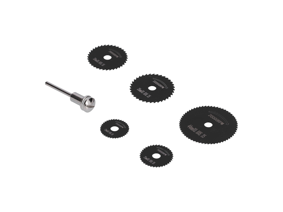 Juego De 5 Hojas De Sierra Circular Hss Para Cortar Metal, Madera Y Plástico.