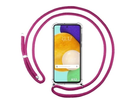 Carcasa Samsung Galaxy A52 / A52 5G / A52s 5G TUMUNDOSMARTPHONE Colgante Rosa