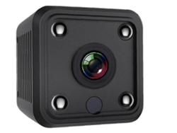 Mini cámara inalámbrica con wifi, HD 1080p, audio deportivo, visión nocturna, Yizhood (negra)