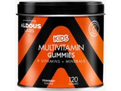 Multivitaminas para niños en gominolas ALDOUS LABS 120 gummies sabor natural a fresa