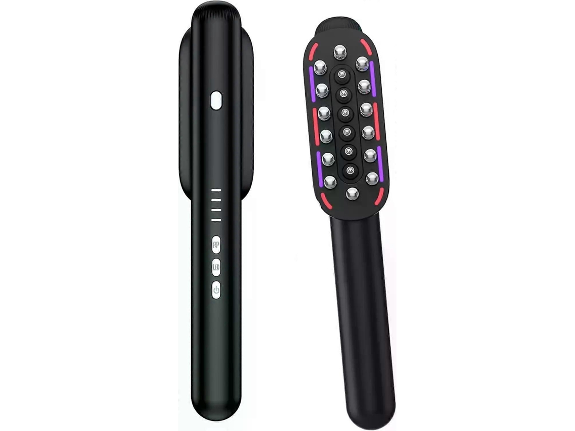 Peine de masaje eléctrico de microcorriente RF para el cuidado capilar EMS, con aplicador, peine e instrumento. Tienda Jinyubo