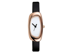 Reloj De Pulsera De Cuarzo Sencillo Y Elegante Con Diamantes De Imitación, Estilo Ejecutivo, Color Marrón.