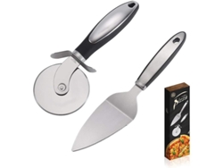 2026da-kit De Herramientas Para Pizza: Rodillo Y Pala De Acero Inoxidable Con Mango Antideslizante Lavable En Lavavajillas