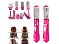 Secador de pelo 10 en 1: Cepillo secador, secador de aire caliente de un solo paso, rizador eléctrico, plancha para el cabello. Producto nuevo.
