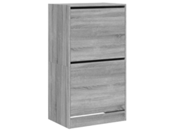 Juego de 2 zapateros con 2 cajones abatibles, gris, Sonoma MAISON EXCLUSIVE (60x42x108 cm)