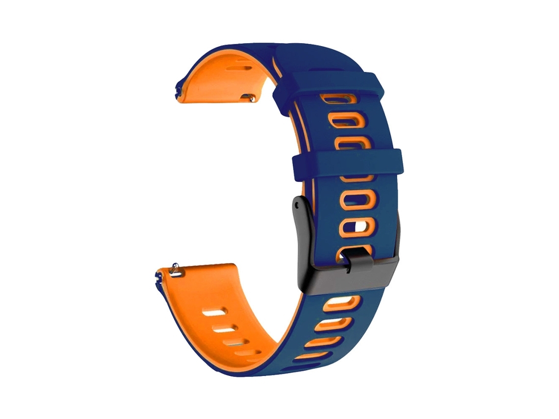 Pulsera De Relógio De Silicona Bicolor De 20 Mm Para Watch Gt 3 42 Mm Lalamoli Azul Laranja