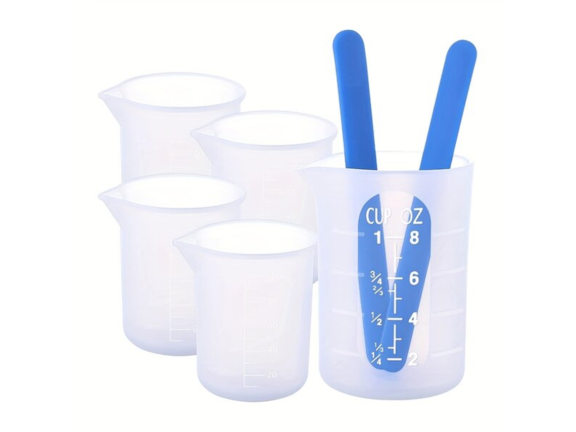 Juego de tazas medidoras de silicona. Vayotoy