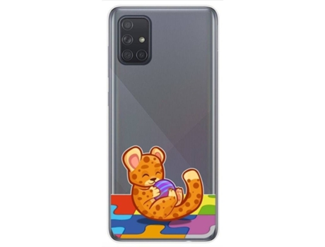 Carcasa Samsung Galaxy A71 TUMUNDOSMARTPHONE Dibujos Transparente Multicolor