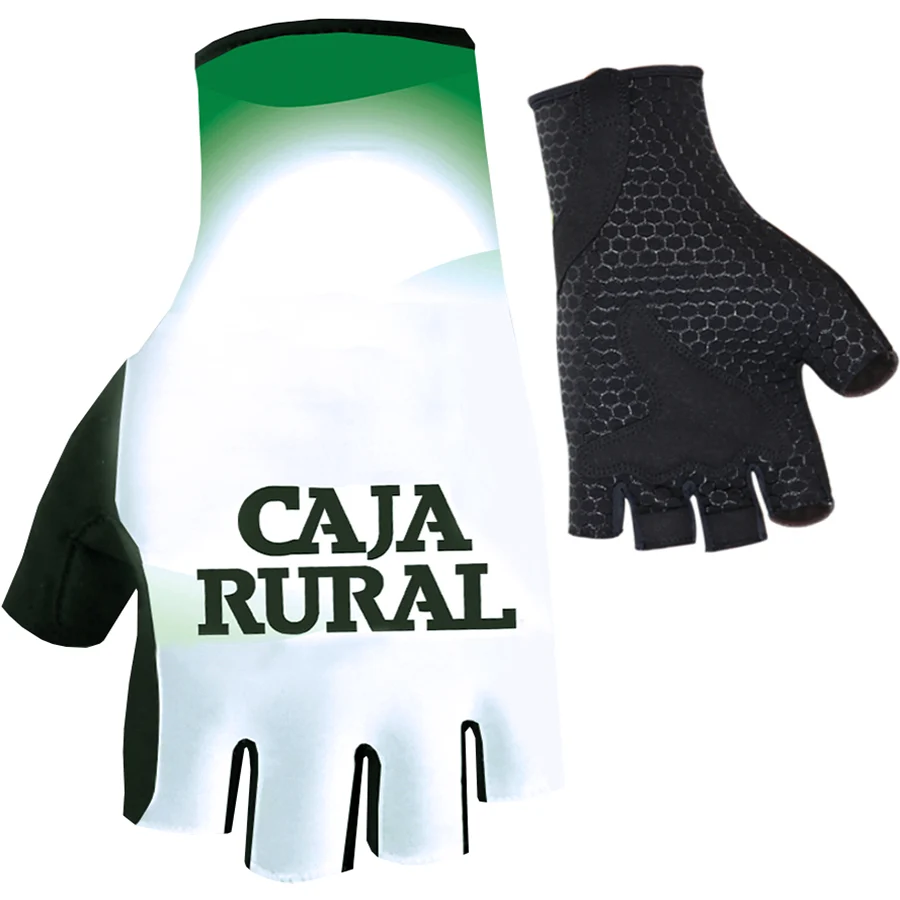 Guantes de ciclismo unisex MDUG de medio dedo (blancos)