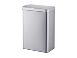 Relaxdays Contentor De Cozinha Com Sensor, 60 L, Tampa Automática, Suporte Para Sacos, Inox, Prateado