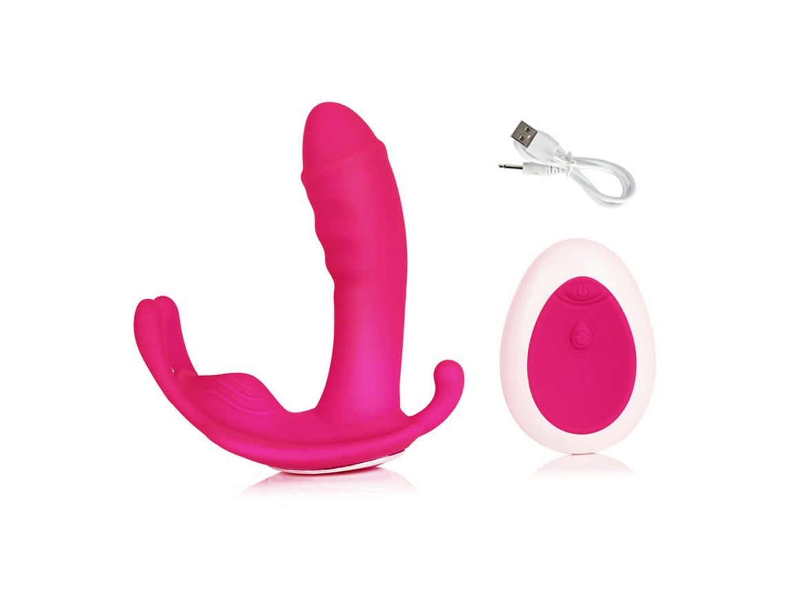 Vibrador Porttil De Mariposa De 10 Velocidades Con Control Remoto Inalmbrico Para Mujeres (rosa) Yizhood
