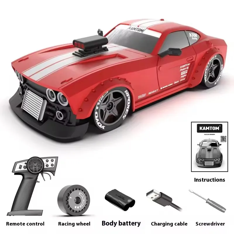 (rojo) Juguete De Control Remoto 4wd 2.4g, Carga De Alta Velocidad