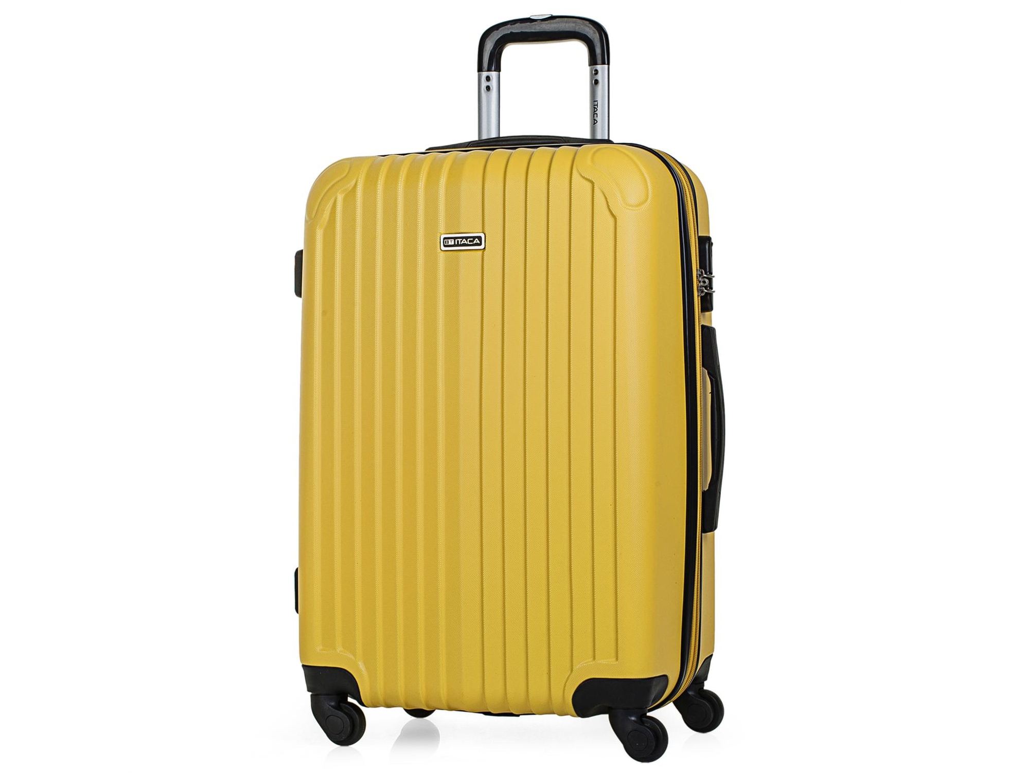 Maleta de Viaje ITACA Abs Rígida (Medio - 70 L - Amarillo)