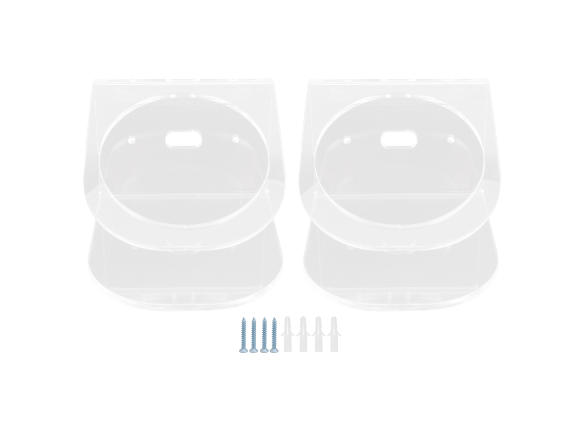 Soporte De Pared De 2 Piezas Para Altavoz Inteligente, Acrílico Transparente, Dot 4, Duradero, Multiusos