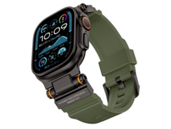 Correa XIAOMOYU para Apple Watch de 44/45/46/49 mm (Negro y Verde)