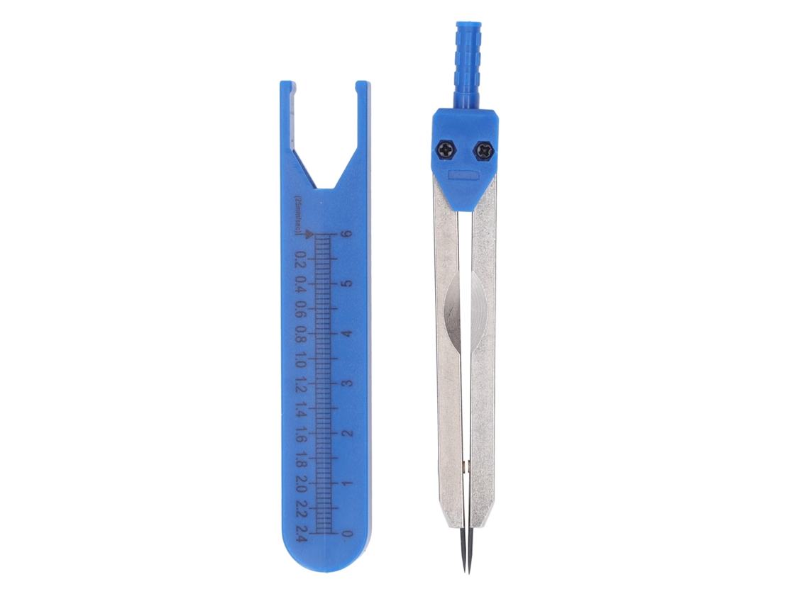 Alicates De Ecg De Acero Inoxidable, Regla De 0-2,4 Pulgadas, Compás, Herramienta Médica Para Enfermería, Azul