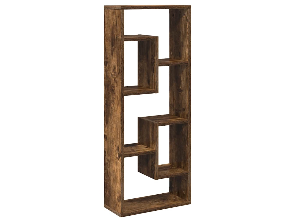 Estante de pared en derivados de madera de roble ahumado MAISON EXCLUSIVE (36x16x90 cm)