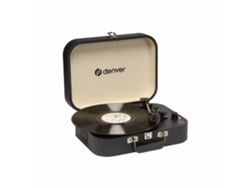 Tocadiscos Denver Vintage 33 1 3 45 78 rpm, 2x1 W, negro