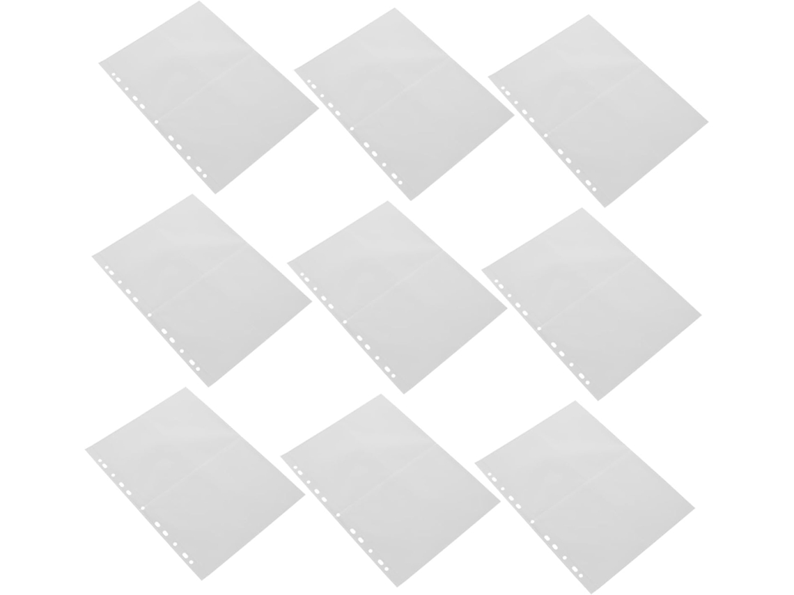 40 Fundas Transparentes Con Compartimentos Para Fotos, Protectores De Páginas De Plástico Reutilizables.