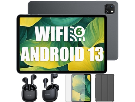 Tablet OSCAL Pad 50 Wifi + Airbuds 4 (10.1'' - 2 GB - 64 GB - Gris)