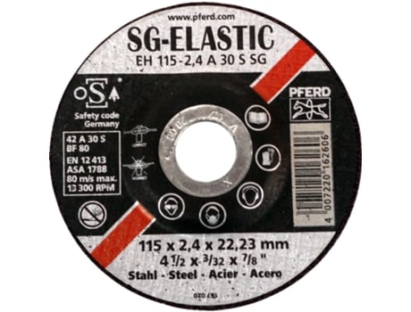 Disco abrasivo acero 115x2 a30ssg