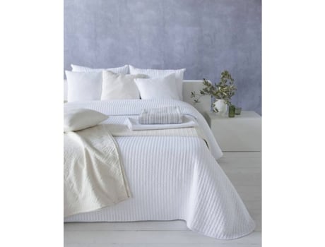 Colcha HOSTELINE AGNES (Blanco - 250 x 270 cm)