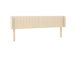 Maison Exclusive - Cabecero De Tela Color Crema 163x16x78/88 Cm