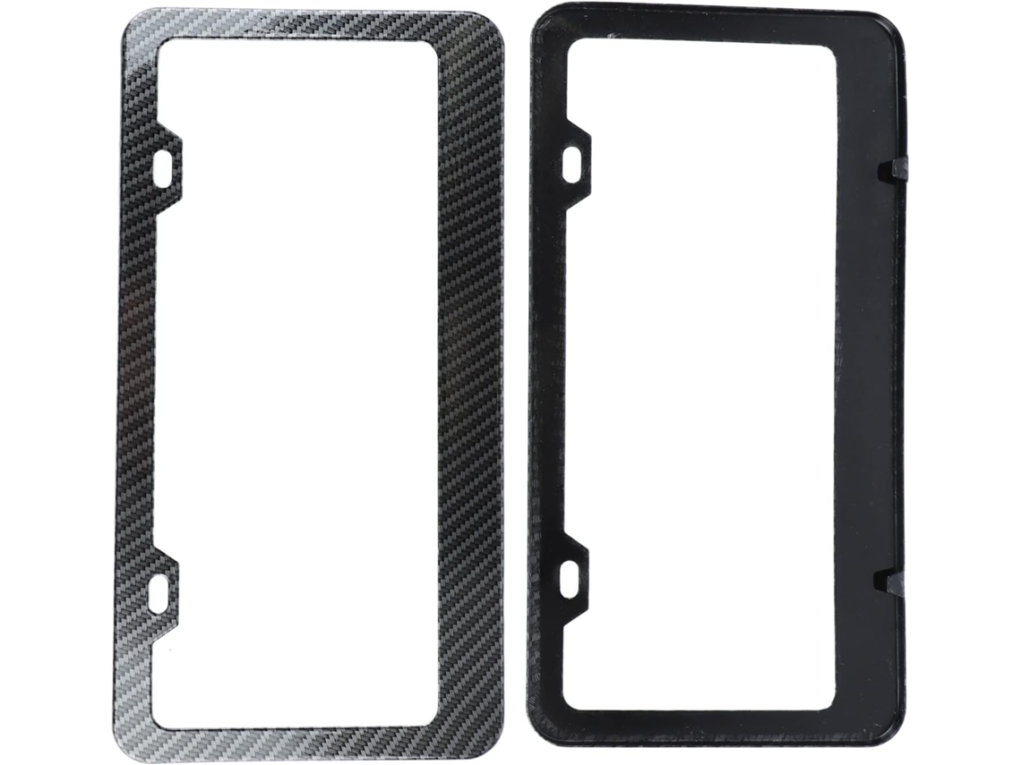 Cadres De Plaque D'immatriculation Voiture Universels, En Fiber Carbone, Meilleure Apparence Pour