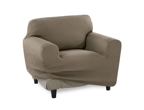 TIENDA EURASIA - Funda Sofa, Poliéster, Algodón y Elastano, Lino, 1 Plaza