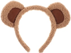 Tiara De Orelhas De Urso De Pelúcia - Acessório Macio Para Maquiagem, Festas Ou Fantasias.