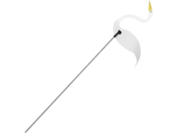 Campana De Viento Metálica Con Forma De Flamenco Blanco Para Jardín Y Terraza, Decoración Para Exteriores Y