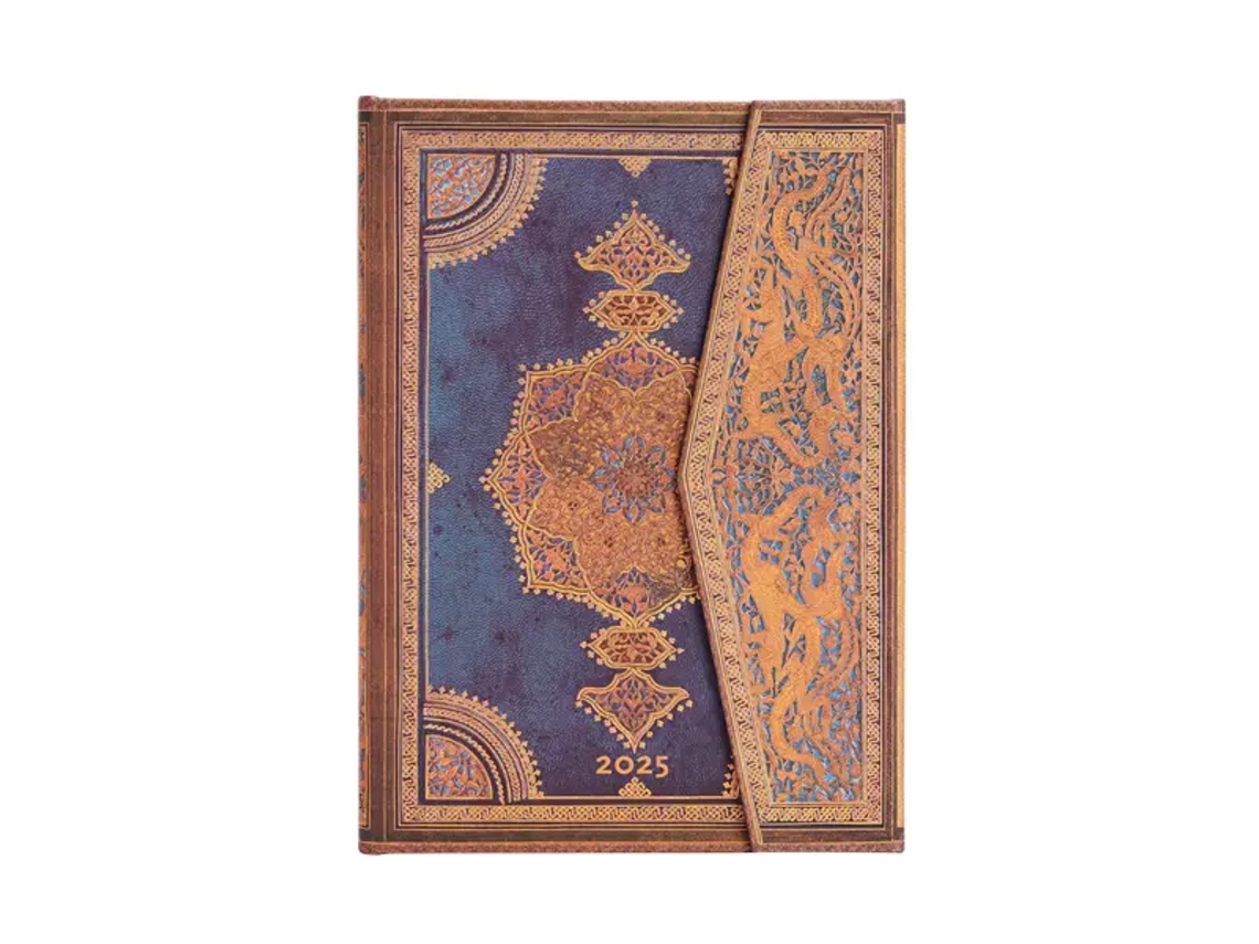 Agenda Semanal 125X180Mm 2025 PAPERBLANKS Midi Safavid Indigo 5776-5