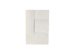 Decoración Pared Mdf Abstracto 3d Blanco 80x12x120cm