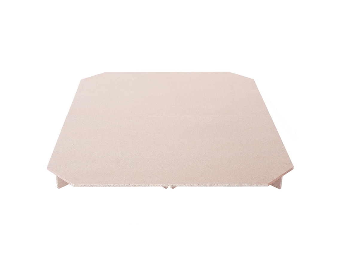 Plataforma de cama de agua BELIANI Durable de MDF Madera clara 160x200x16