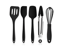 Juego de utensilios de cocina, espátula integrada, clip para alimentos, batidor de huevos NEVEANCE
