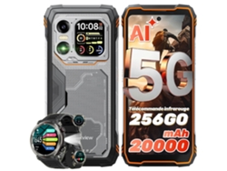 Smartphone 5g Blackview Xplore 1 + W50pro (6.78'' - 36 GB - 256 GB - 20000 mAh - Laranja)
