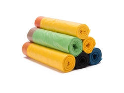 Bolsas de basura gruesas con cordón ajustable, 15 unidades, para cocina.