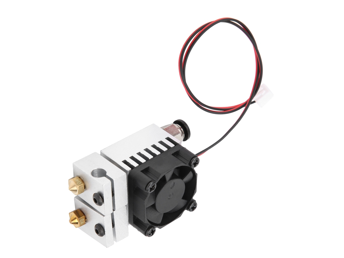 Kit De Extruder 2 En 2 Salida Para Impresora 3d Con Bloque Volcán, Boquilla Y Hardware De Extremadura Caliente