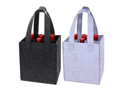 2026da-portador De Botellas De Vino Fieltro Con Divisorio Flexible Para 6 Botellas Bolsa Transporte Vino