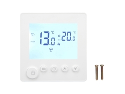 Termostato digital con pantalla LCD, control de temperatura programable para calefacción.