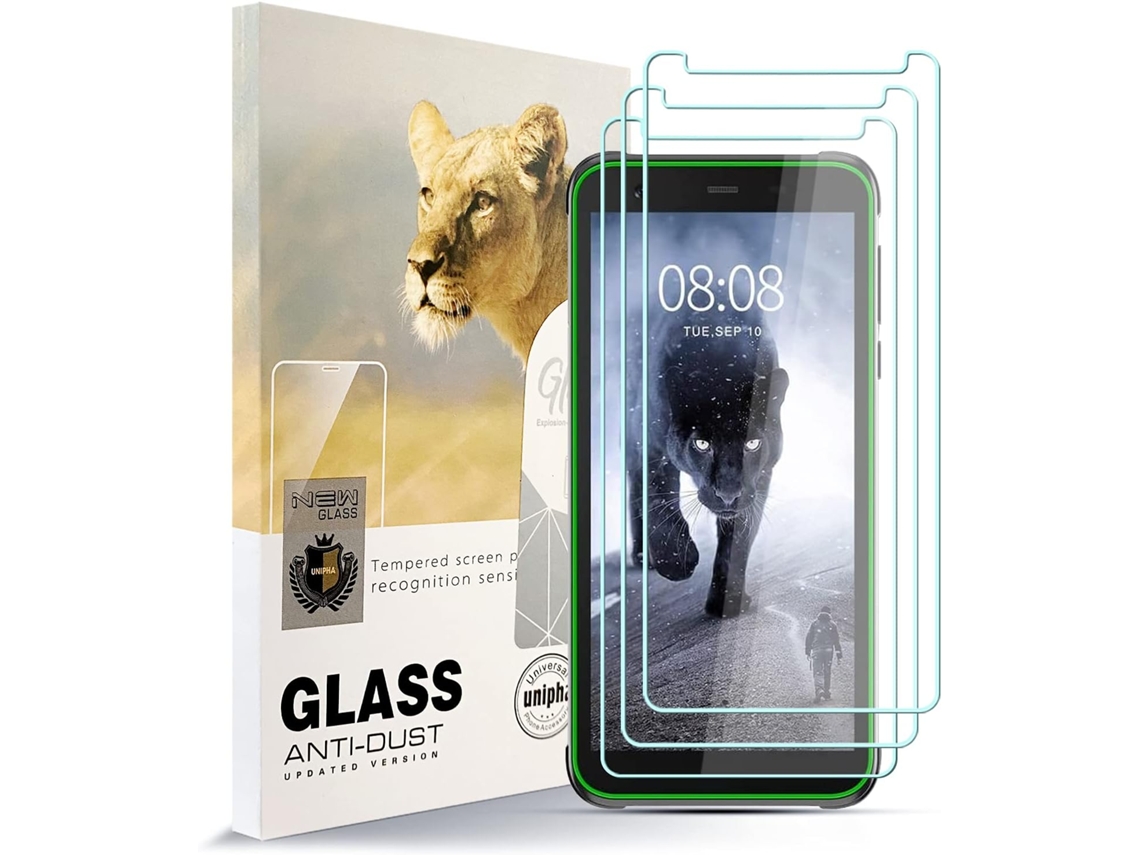 Conjunto de Protectores de Pantalla Dureza Antiarranhões Sem para Blackview Bv6300 HONGWE. Vidrio Templado (3un)