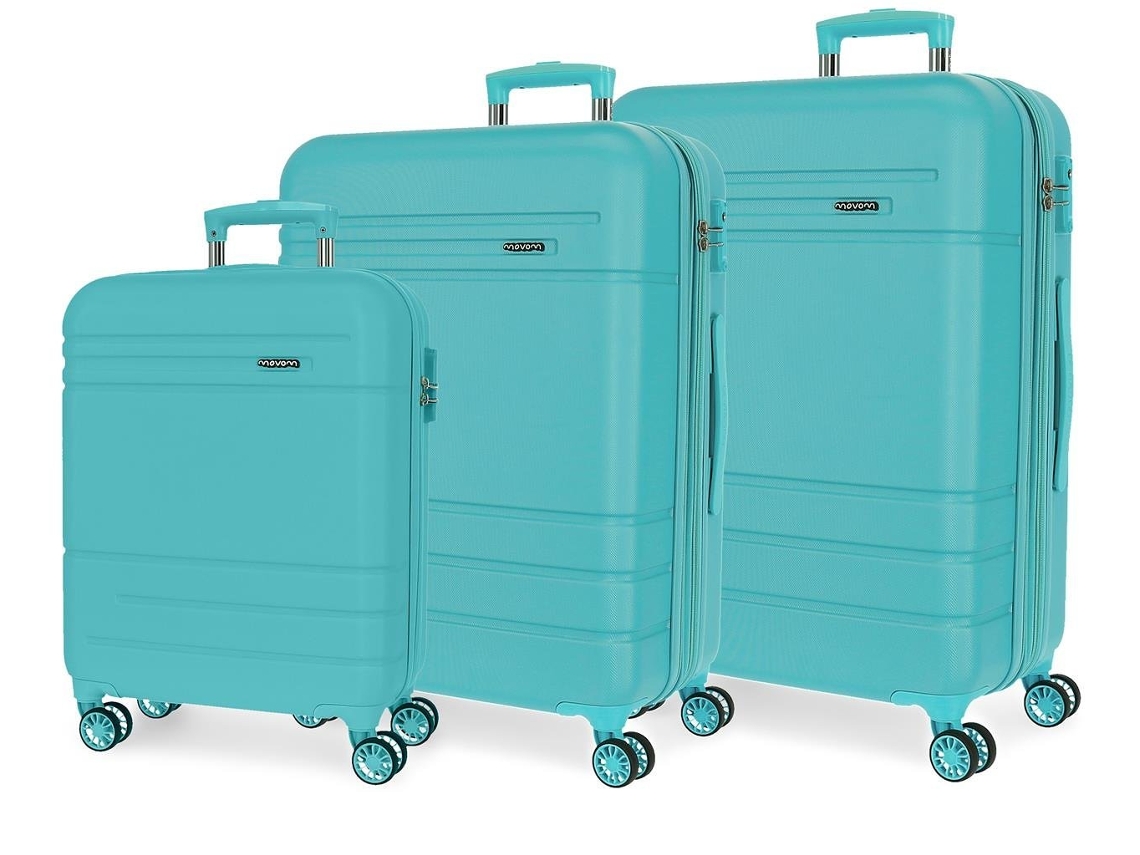 Conjunto de 3 Maletas de Viaje MOVOM Galaxy Azul (53x78x31cm - 108 L)