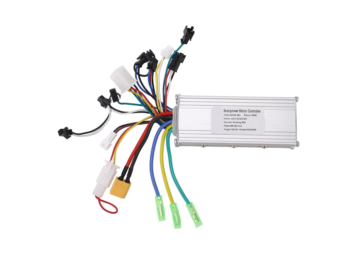 2026-controlador Sin Escobillas Para Bicicleta Eléctrica 36v 48v 500w 28a, Carcasa De Aleación De Aluminio, Controlador De Motor Para Bicicleta Eléctrica