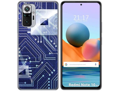 Carcasa Xiaomi Redmi Note 10 Pro TUMUNDOSMARTPHONE Circuito Multicolor