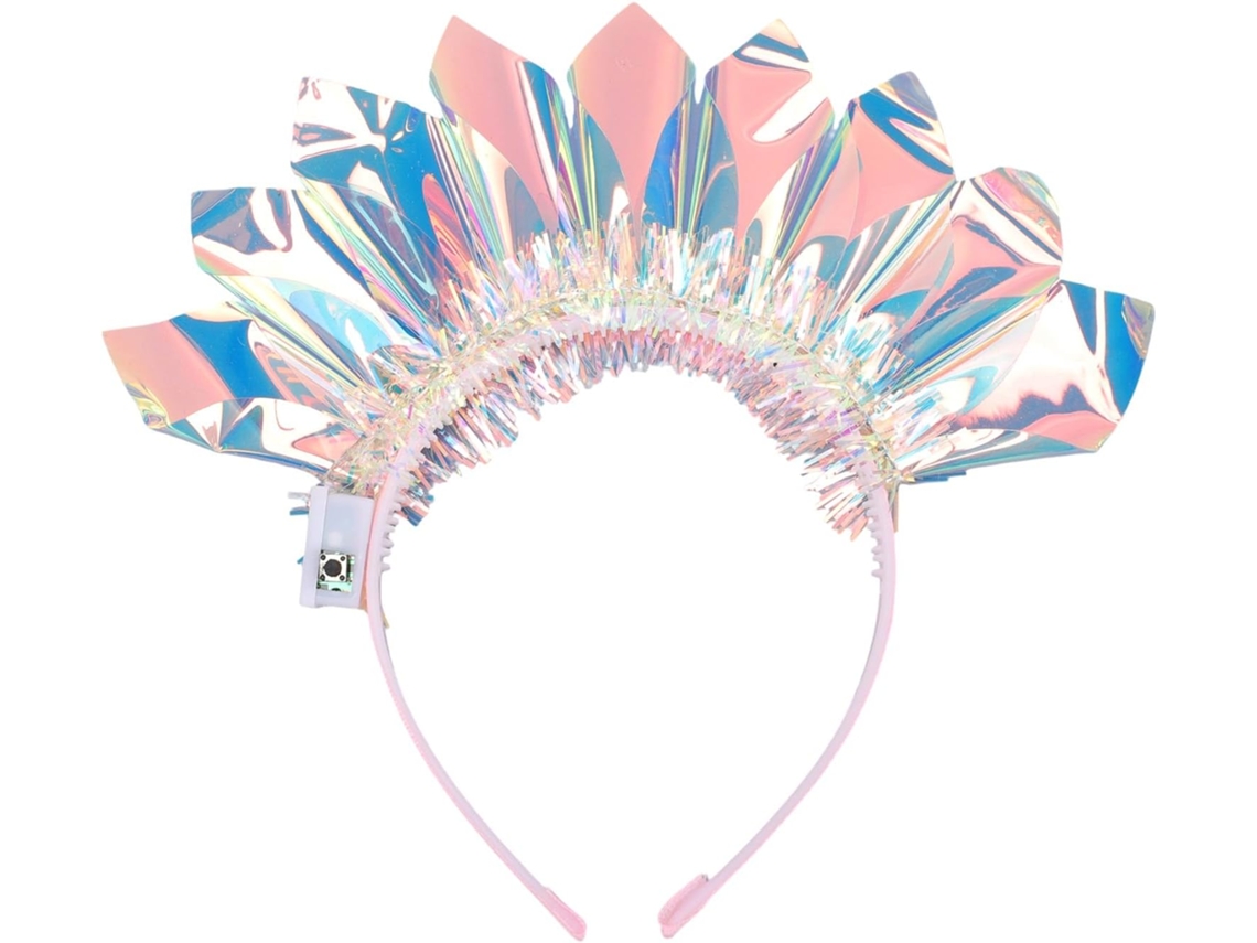 Diadema Con Luz Led Que Brilla En La Oscuridad, Accesorios Para El Cabello Multicolores Y Ajustables.