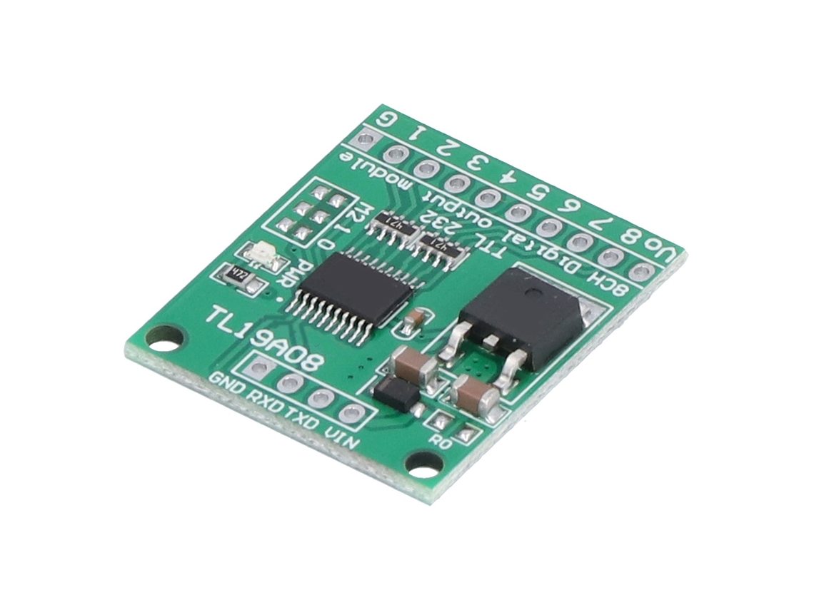 Módulo De Control De E/s De 8 Canales Rtu Uart Ttl232, Placa Controladora, Accesorio De 12 V Cc Tl19a08